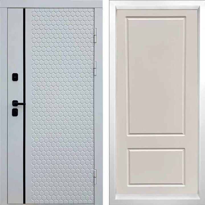 Входная дверь Termo-door SIMPLE WHITE Марсель Слоновая Кость