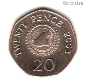 Гернси 20 пенсов 2003