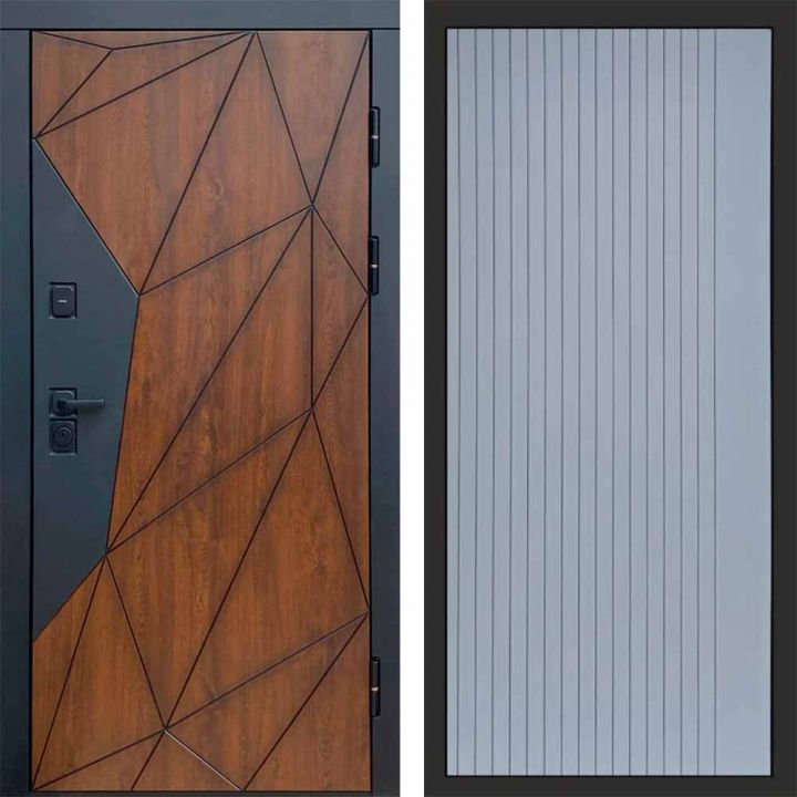 Входная дверь Termo-door Геометрия FLAT Грей Софт