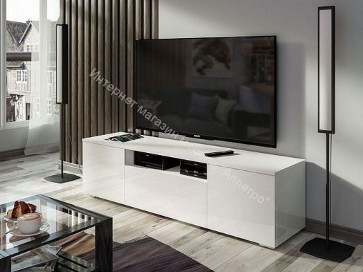 Тумба ТВ Исп.4 ПМ-311.12 (Белый глянец)