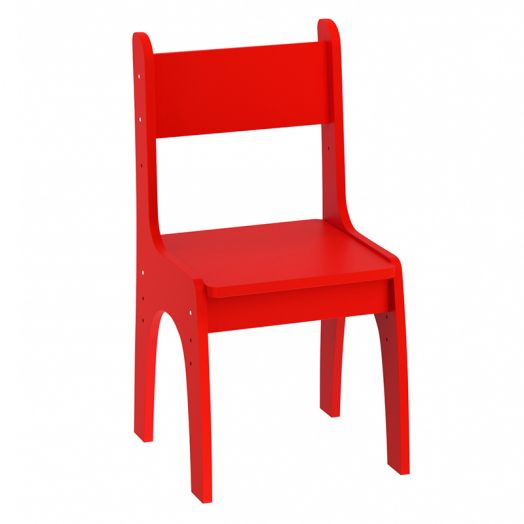 РСН-011-09 Стул детский "Растишка" регулируемый, Фанера/Массив (цвет Красный)