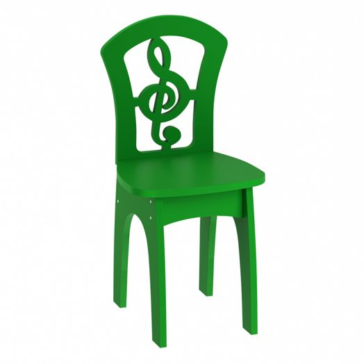 РСН-008-07 Стул детский "Скрипичный ключ" МДФ (цвет Зелёный)