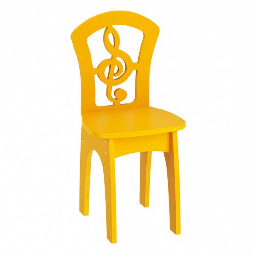 РСН-008-04 Стул детский "Скрипичный ключ" МДФ (цвет Желтый)