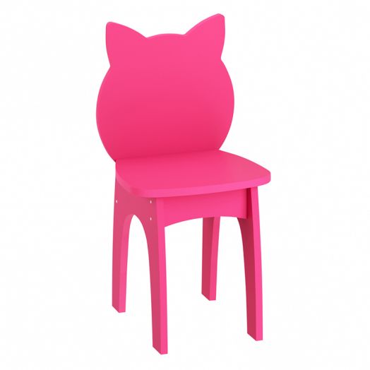 РСН-009-03 Стул детский "Котик" МДФ (цвет Розовый)