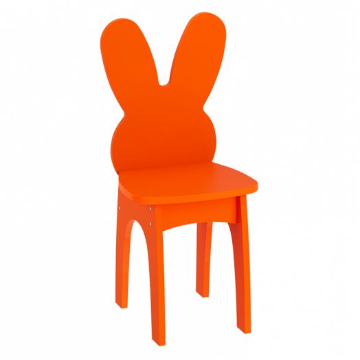 РСН-010-08 Стул детский "Заяц" МДФ (цвет Оранжевый)