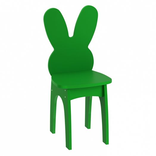 РСН-010-07 Стул детский "Заяц" МДФ (цвет Зелёный)