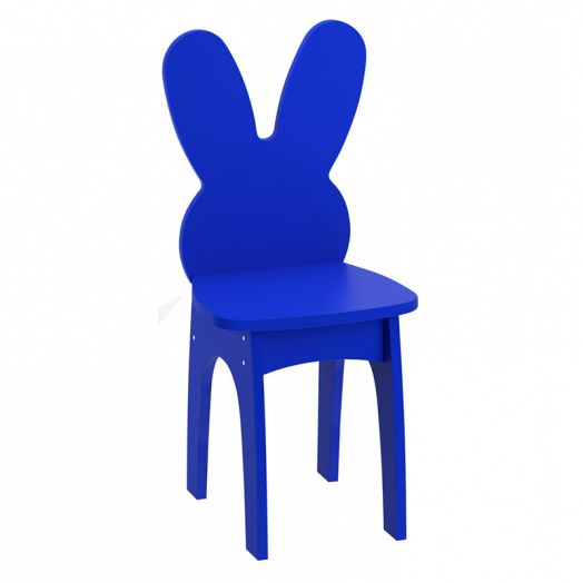 РСН-010-06 Стул детский "Заяц" МДФ (цвет Синий)