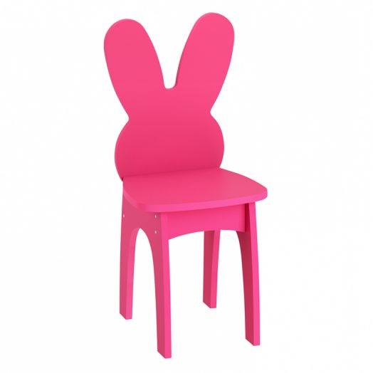 РСН-010-03 Стул детский "Заяц" МДФ (цвет Розовый)