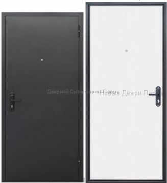 "СтройГост" Серебро/Белый дуб входная дверь эконом