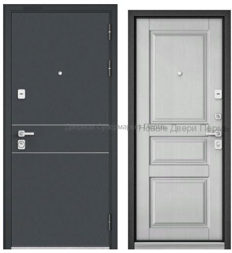 Дверь Бульдорс PREMIUM 90 ЧЕРНЫЙ ШЕЛК