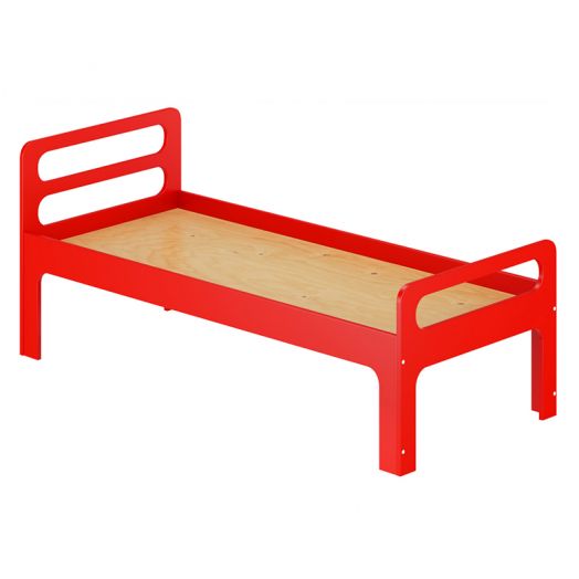 РСН-0066-09 Кровать Детская "Мила" Фанера (цвет Красный)