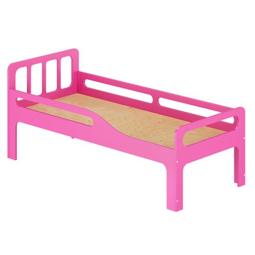РСН-0068-03 Кровать Детская "Соня 2" Фанера (цвет Розовый)