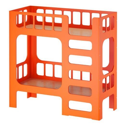 РСН-0682-08 Кровать 2 яруса Детская "Соня" Фанера (цвет Оранжевый)