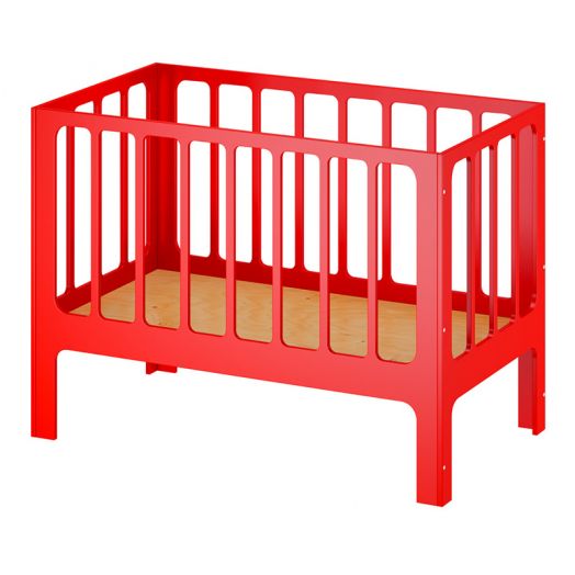 РСН-0073-09 Кровать – манеж младенческая «Сева» Фанера (цвет Красный)