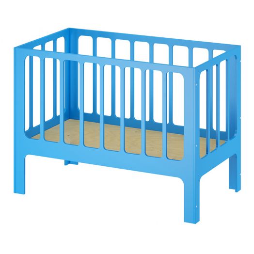РСН-0073-05 Кровать – манеж младенческая «Сева» Фанера (цвет Голубой)