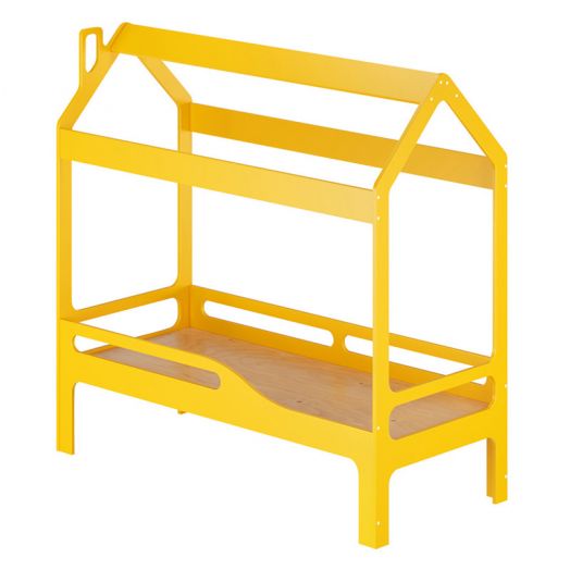 РСН-0074-04 Кровать Детская Домик-2 Фанера (Цвет Желтый)