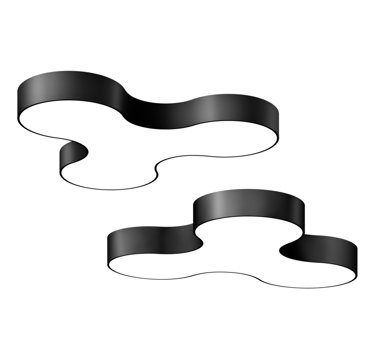 Светодиодный LED-светильник SONAR-1500x1377x120-122Вт (IP40/IP20,4000К,белый,подвесной,CRI90)