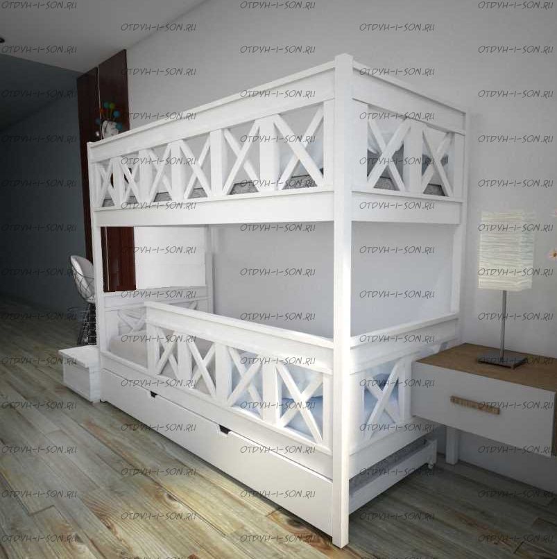 Кровать двухъярусная Прованс Factory №7U