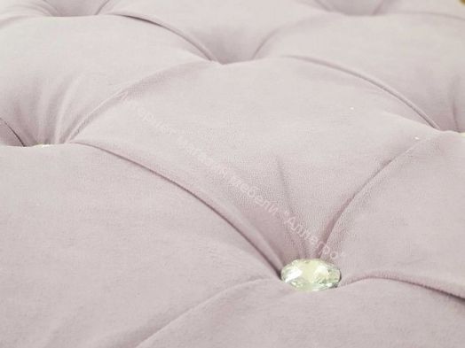 Кровать Звездочка, белый/рисунок единорог/кофе с молоком со стразами