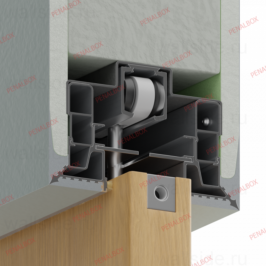Пенал Penalbox Wood Single Plaster высотой 2400 мм