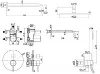 схема Paffoni Light KITLIG019NO046