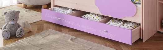 Ящик для кровати Соник, млечный дуб/ирис