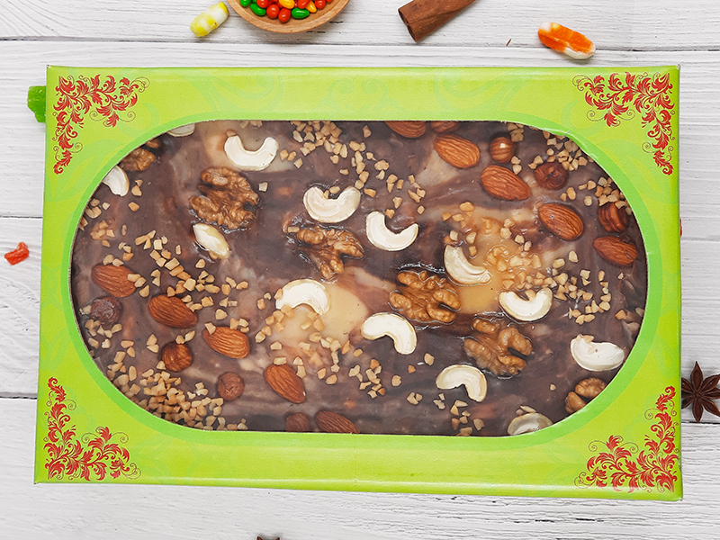 Щербет шоколадный с орехами