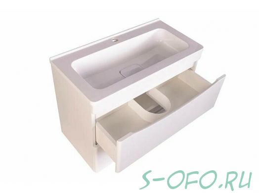 Тумба подвесная Бергамо 70 белая Style Line