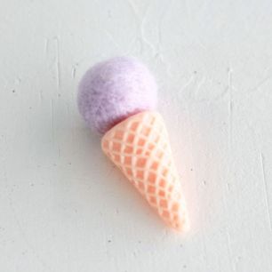 Кукольный аксессуар - рожок мороженого , 5 см