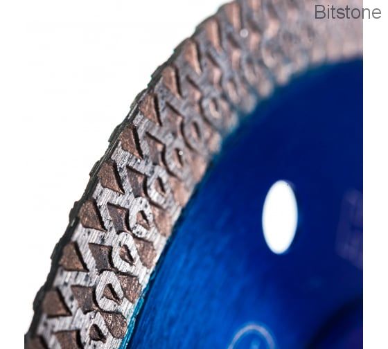 Диск алмазный Hilberg отрезной Турбо Ультратонкий Х-тип (керамика, керамогранит) 115мм/22,23мм (HM401)