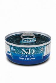 N&D CAT OCEAN TUNA & SALMON ( Тунец и Лосось для кошек) 80г.