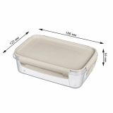 Контейнер для продуктов "LOCK&OK" 0,75л., бежевый флэк