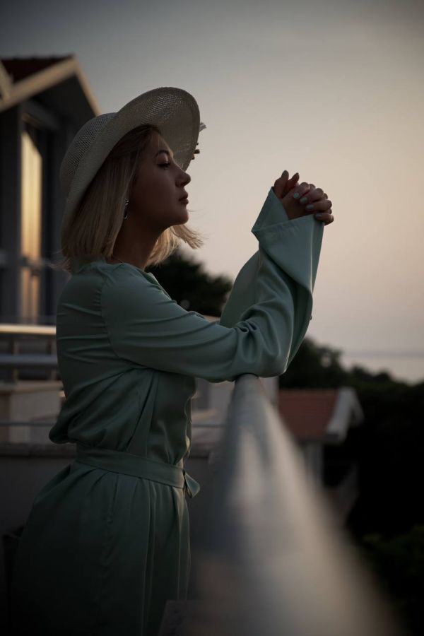 Платье Bambù из бамбука фисташка