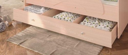 Ящик для кровати "Радуга" (Матрешка) 190 млечный дуб/млечный дуб