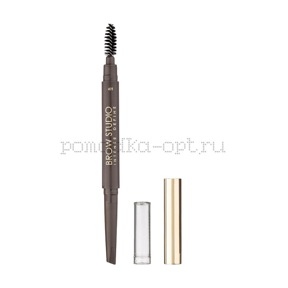 Механический карандаш для бровей Lamel Professional Brows Studio со щеточкой