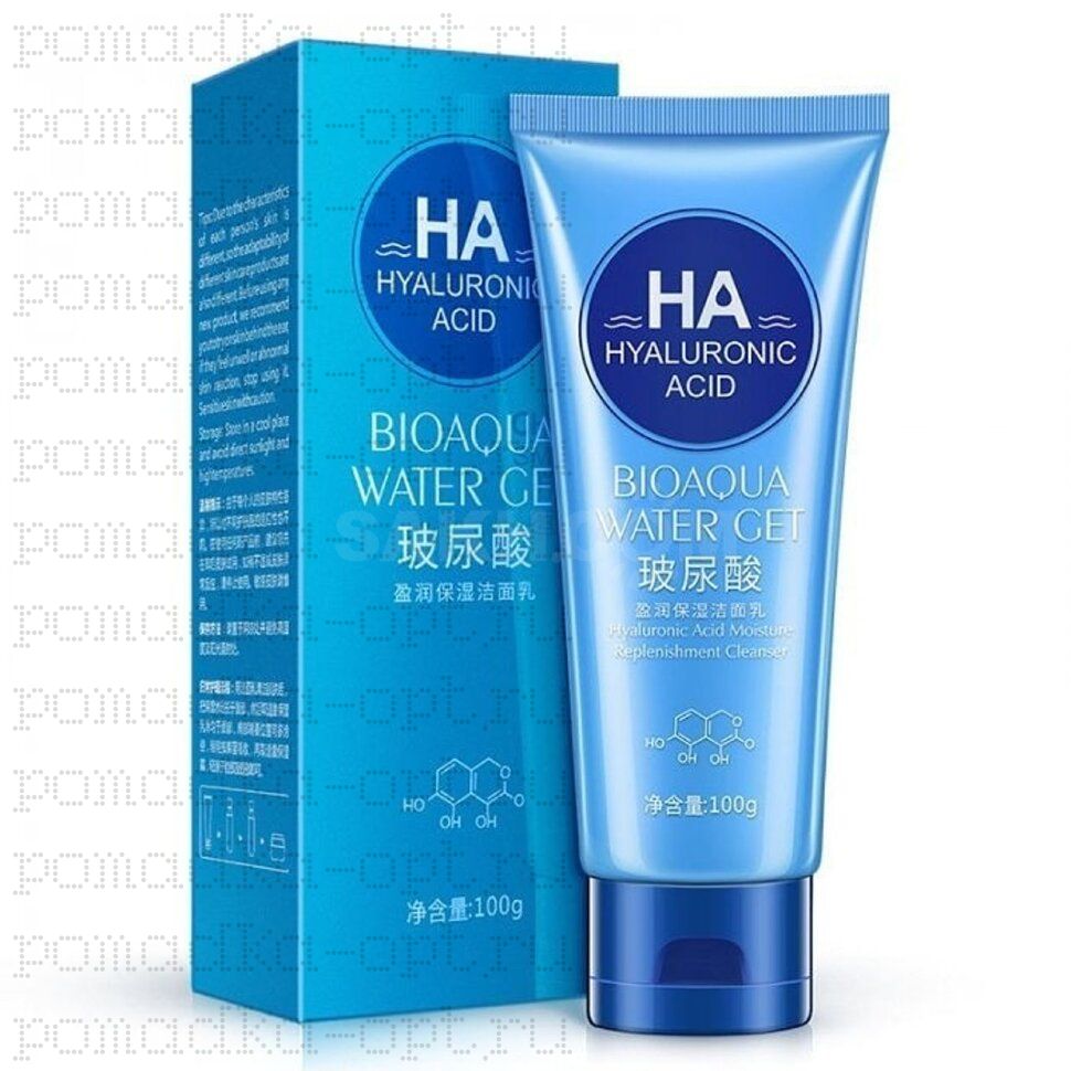 BIOAQUA Пенка для умывания с гиалуроновой кислотой Bioaqua Hyaluronic Acid Water Get Cleanser 100ml