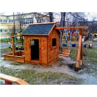 Домик дерево №7 с песочницей и качелями