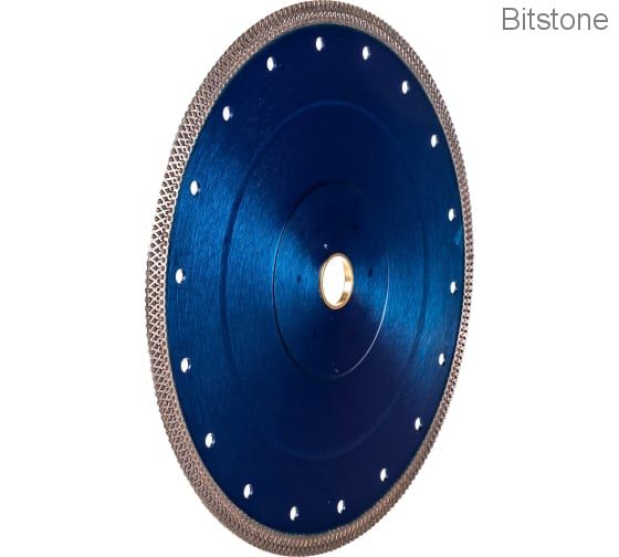 Диск алмазный Hilberg отрезной Турбо Ультратонкий Х-тип (керамогранит, твердая керамика) 250мм/25,4/22,23мм (HM407)