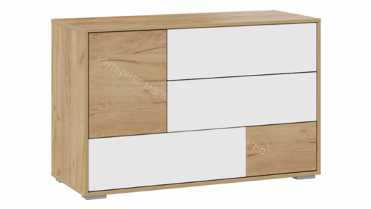 Комод "Монтерей" исп.2 (Дуб крафт золотой/Белый)