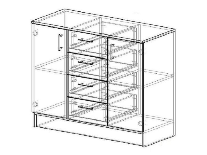 Комод Эра К1000-2Д eko