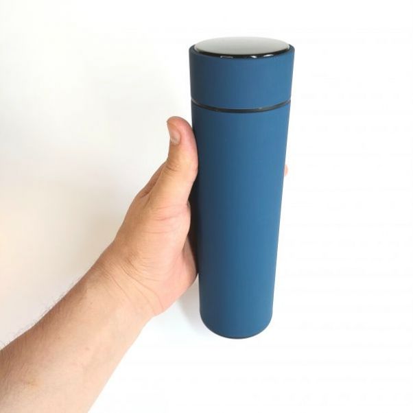 Термос Confident Soft Led синий