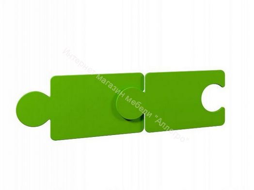 Кровать Мозаика 800*1900 на ламелях с ящиками и бортиками, белый/лайм