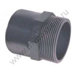 Ниппель переходной ПВХ  50*63*1"/2 Plimat