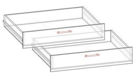 Ящики для кроватей "Мозаика", "Тетрис", "Мая", "Умка", "Сафари" (2 шт. в комплекте), Белый/Синий