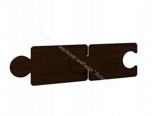 Кровать Мозаика 800*1900 на ламелях с ящиками и бортиками, белый/венге