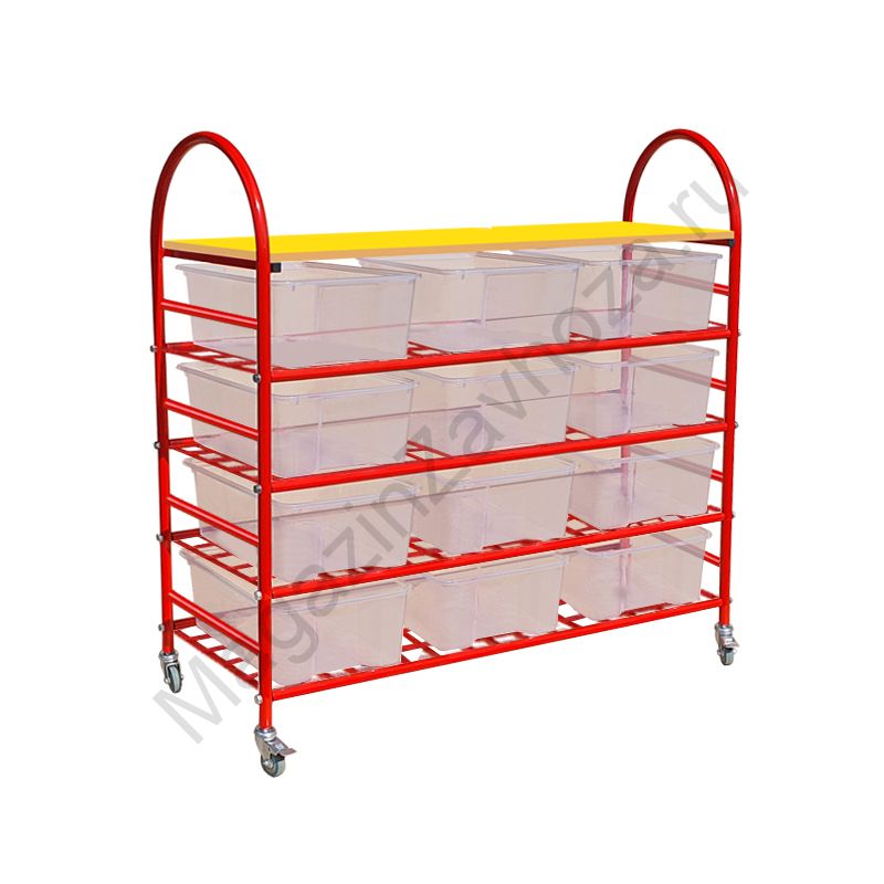 СТЕЛЛАЖНАЯ ВЫДВИЖНАЯ СИСТЕМА ХРАНЕНИЯ 3 - 12 КОНТЕЙНЕРОВ