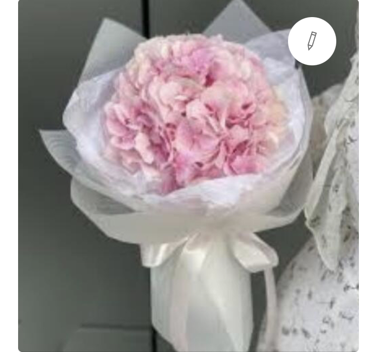 Букет из гортензии