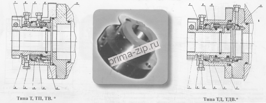 Торцовое уплотнение ТДВ-9А