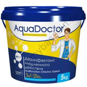 AquaDoctor MC-T медленнорастворимый дезинфектант (таблетки 200г), 5кг