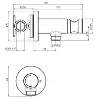 схема Bossini Paloma Brass E37007.045